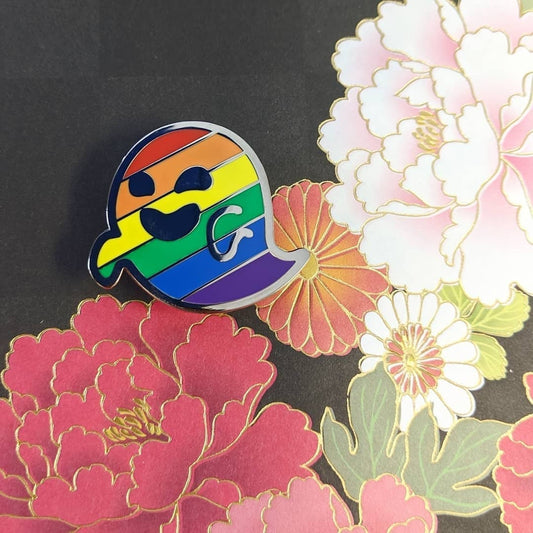 Gaysper (LGBTQIA+ pride) hard enamel pin