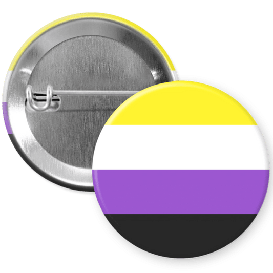 Nonbinary Pride Pinback Button