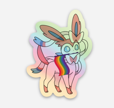 Eevee + Evolutions Pokemon Pride Stickers