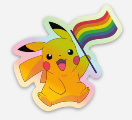 Eevee + Evolutions Pokemon Pride Stickers