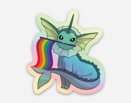 Eevee + Evolutions Pokemon Pride Stickers