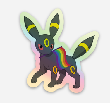 Eevee + Evolutions Pokemon Pride Stickers