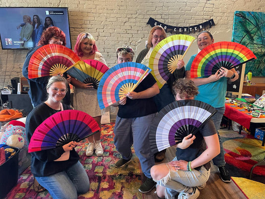 Pride Fans | Large Hand Fan