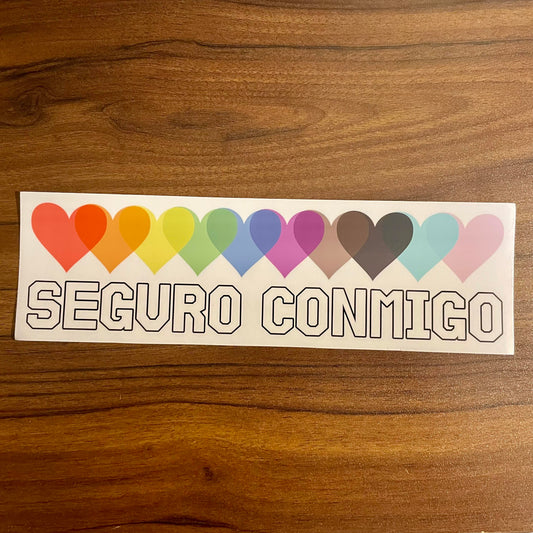 Spanish Safe With Me Bumper Sticker