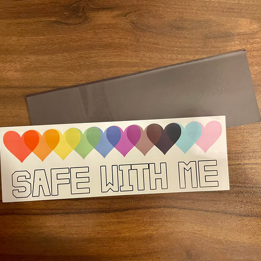 Safe With Me Car Magnet