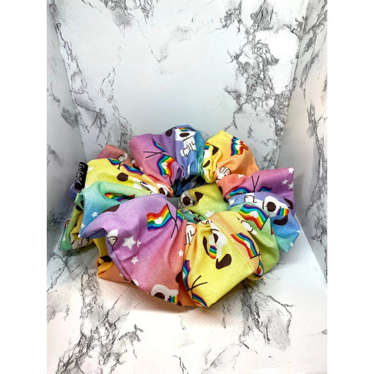Pride Dog Rainbow Scrunchie