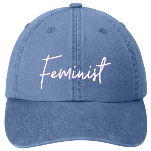 Garment washed Dad Hat - Feminist