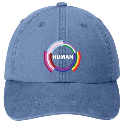Garment washed Dad Hat - Human